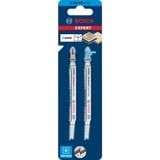 Bosch T 308 BF Stiksavklinger Bimetal 2 stk Stiksavklinger, Slibende træ, Hårdt træ, Lamineret panel, Gipsplade, Bimetal, Rustfrit stål, 2 mm, 5 cm