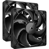 Corsair iCUE LINK RX140 Dual, Sag fan Sort