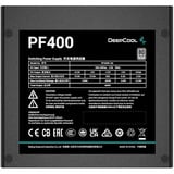 DeepCool PF400 enhed til strømforsyning 400 W 20+4 pin ATX ATX Sort, PC strømforsyning Sort, 400 W, 220 - 240 V, 50 Hz, 100 W, 384 W, 100 W