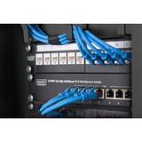 Digitus 10" patchpanel til netværks- og serverskabe, Kabelføring Sort