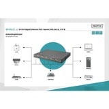 Digitus 24-port/Ethernet/PoE+ injektor/370W, Switch Sort