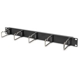 Digitus DN-97667 tilbehør til rack Kabelbakkepanel, Kabelføring Sort, Kabelbakkepanel, Sort, Stål, 1U, Oval, Kina