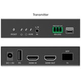 Digitus HDMI Fiber KVM IP Extender Sæt, KVM-switchen Sort
