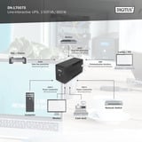 Digitus Line-interaktiv UPS, 1500 VA/900 watt Sort
