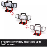 EINHELL Professionel batterilampe TP-CL 18/3000 Li Set - Solo, 18Volt, Byggeri spotlight Rød