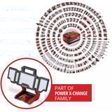 EINHELL Professionel batterilampe TP-CL 18/3000 Li Set - Solo, 18Volt, Byggeri spotlight Rød