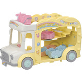 EPOCH Sylvanian Families - Eventyrbørnehavebus Regnbue, Bygge legetøj 