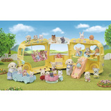 EPOCH Sylvanian Families - Eventyrbørnehavebus Regnbue, Bygge legetøj 