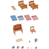 EPOCH Sylvanian Families - Landhus børneværelse med køjeseng, Bygge legetøj 