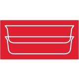 Emsa CLIP & CLOSE N1041400 enhed til madopbevaring Firkant Kasse 0,8 L Transparent 1 stk, Boks gennemsigtig/Rød, Kasse, Firkant, 0,8 L, Transparent, Glas, 420 °C