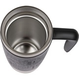 Emsa TRAVEL MUG Handle kop Sort, Thermo mug Sort/rustfrit stål, Enkelt, 0,36 L, Sort, Rustfrit stål