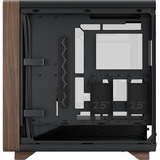 Fractal Design Summit Black TG Light Tint, Towerkabinet Sort/træ