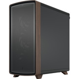 Fractal Design Summit Black TG Light Tint, Towerkabinet Sort/træ