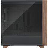 Fractal Design Summit Black TG Light Tint, Towerkabinet Sort/træ