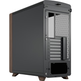 Fractal Design Summit Black TG Light Tint, Towerkabinet Sort/træ