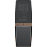 Fractal Design Summit Black TG Light Tint, Towerkabinet Sort/træ