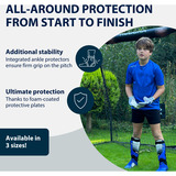 HUDORA Skinnebeskyttere med ankelbeskyttelse, Protektor grå