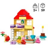 LEGO Gurli Gris' fødselsdagshus, Bygge legetøj Byggesæt, 2 År, Plast, 59 stk, 840 g