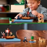 LEGO Minecraft Piratskibsrejsen, Bygge legetøj Byggesæt, 8 År, Plast, 166 stk, 254 g