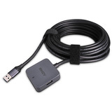 Lindy 4-port USB 3.0 hub, USB hub grå/Sort