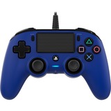Nacon PS4OFCPADBLUE spil-controller Blå Gamepad PlayStation 4 Blå/Sort, Gamepad, PlayStation 4, Knappen Del, Ledningsført, Blå, 3 m