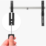 One for all WM 6621 tv-beslag 2,29 m (90") Sort, Grå, Wall Mount Sort, 101,6 cm (40"), 2,29 m (90"), 200 x 200 mm, 600 x 400 mm, 0 - 15°, Sort, Grå