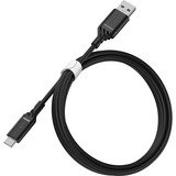 Otterbox USB 2.0 kabel, USB-A stik > USB-C stik Sort