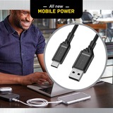 Otterbox USB 2.0 kabel, USB-A stik > USB-C stik Sort