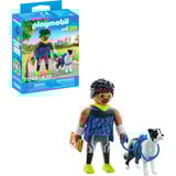 PLAYMOBIL My Life Jogger med Border Collie, Bygge legetøj 