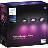 Philips Hue White & Color Ambiance Centura indbygningsspot 3-pak, LED lys Sort