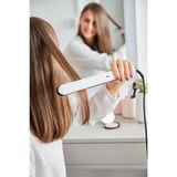 Rowenta OPTILISS II Glattejern Varm Hvid, Hårglatter Hvid/Sort, Glattejern, Varm, Scrollbar, Lige tøndeformet, Alt hår, Lang, Mellem, Kort