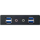 SilverStone FP32-E interface-kort/adapter Intern USB 3.2 Gen 1 (3.1 Gen 1), Frontpanel Sort, Parallel, USB 3.2 Gen 1 (3.1 Gen 1), Audio in, Auoio out, Sort, 101,6 mm, 120 mm