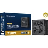 SilverStone Triton 750Rz, PC strømforsyning Sort