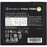 SilverStone Triton 750Rz, PC strømforsyning Sort