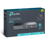 TP-Link TL-SF1024D netværksswitch Ikke administreret Fast Ethernet (10/100) Sort Brown, Ikke administreret, Fast Ethernet (10/100), Stativ-montering, Detail