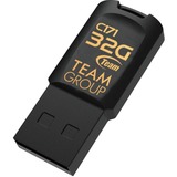 Team Group C171 USB-nøgle 16 GB USB Type-A 2.0 Sort, USB-stik Sort, 16 GB, USB Type-A, 2.0, Uden hætte, 3,4 g, Sort