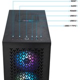 Thermaltake PC-000038-DE, Gaming PC Sort/gennemsigtig
