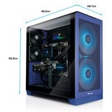 Thermaltake PC-000136-DE, Gaming PC Violet/gennemsigtig