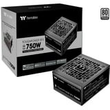 Thermaltake PS-STP-0750FNFAPE-1, PC strømforsyning Sort