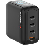 Verbatim Mini GaN-oplader med display Sort