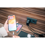 Verbatim Mini GaN-oplader med display Sort