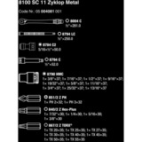 Wera 8100 SC 11 Zyklop Metal, Værktøjssæt Sort/Grøn