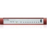 Zyxel USG Flex 100HP firewall (hardware) 3 Gbit/sek. 3 Gbit/sek., 750 Mbit/s, 1500 Mbit/s, 550382,5753 t, IKEv2, IPSec, SSL, Ledningsført