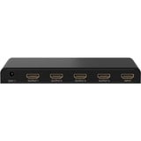 goobay HDMI-splitter 1 til 4 (4K @ 30Hz), HDMI splitter Sort