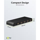 goobay HDMI-splitter 1 til 4 (4K @ 30Hz), HDMI splitter Sort