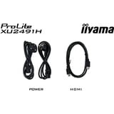 iiyama ProLite XU2491H-B1 computerskærm 60,5 cm (23.8") 1920 x 1080 pixel Fuld HD LED Sort, LED-skærm Sort (mat), 60,5 cm (23.8"), 1920 x 1080 pixel, Fuld HD, LED, 0,5 ms, Sort