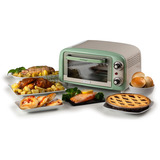 Ariete 3919/04 10 L 800 W Grøn Grill, Mini ovn Hvid/lysegrøn, 10 L, Grøn, Fritstående, Dreje, 90 - 230 °C, Mekanisk