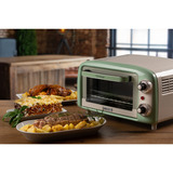 Ariete 3919/04 10 L 800 W Grøn Grill, Mini ovn Hvid/lysegrøn, 10 L, Grøn, Fritstående, Dreje, 90 - 230 °C, Mekanisk