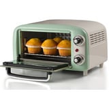 Ariete 3919/04 10 L 800 W Grøn Grill, Mini ovn Hvid/lysegrøn, 10 L, Grøn, Fritstående, Dreje, 90 - 230 °C, Mekanisk