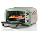 Ariete 3919/04 10 L 800 W Grøn Grill, Mini ovn Hvid/lysegrøn, 10 L, Grøn, Fritstående, Dreje, 90 - 230 °C, Mekanisk